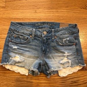 American Eagle Shortie Stretch denim shorts